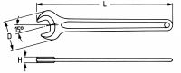 Рожковый односторонний ключ 19 мм HE-00894019036