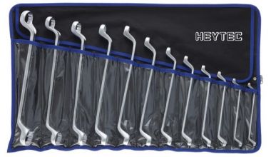 Набор ключей гаечных накидных изогнутых 75°, 6-32 мм, 12 пр., в сумке-скрутке HE-50805747080 ― HEYCO