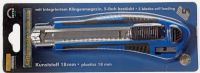 Нож строительный с выдвижным лезвием 18 мм,  длина 170 мм, + 5 сменных лезвий HEYTEC HE-50816690000