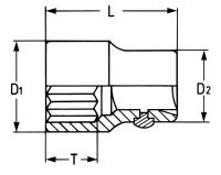 Торцовая головка HEYCO 1.13/16 HE-00100035080